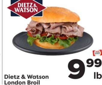 Weis Markets Dietz & watson london broil offer