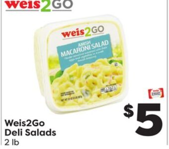 Weis Markets Weis2go deli salads offer