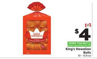 Weis Markets King's hawaiian rolls offer