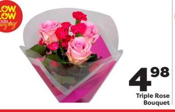 Weis Markets Triple rose bouquet offer