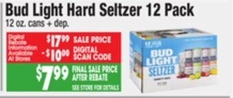 King Kullen Bud light hard seltzer 12 pack offer