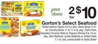 The Fresh Grocer Select seafood offer