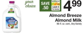 The Fresh Grocer Almond milk offer