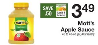 The Fresh Grocer Apple sauce offer