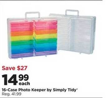Michaels 16-case photo keeper by simply tidy offer