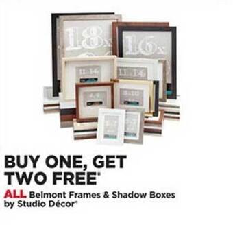 Michaels Belmont frames & shadow boxes by studio décor offer