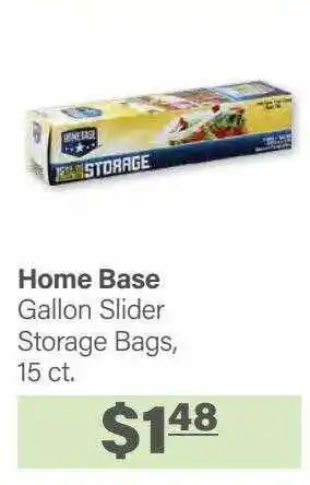 Commissary Home base gallon slider storage bags offer