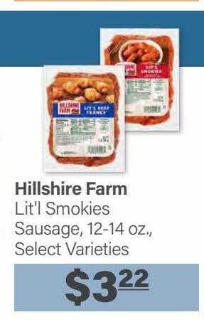 Commissary Hillshire farm lit'l smokies sausage offer