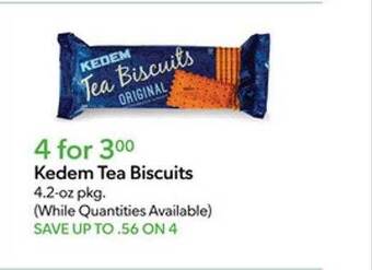 Publix Kedem tea biscuits offer