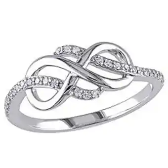 Kohl's Stella grace 1/8 carat t.w. 10k white gold infinity ring offer
