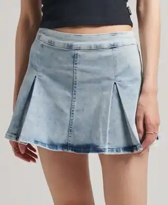 Superdry Vintage mini a-line pleat skirt offer
