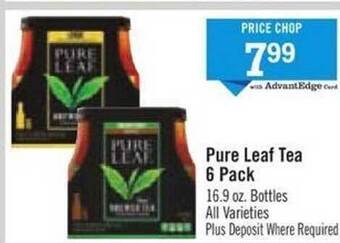 Price Chopper Pure leaf tea 6 pack offer