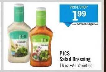 Price Chopper Pics salad dressing offer