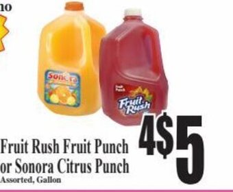 Baja Ranch Fruit Rush Fruit Punch or Sonora Citrus Punch offer