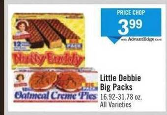 Price Chopper Little debbie big packs offer