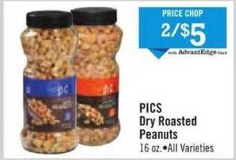 Price Chopper Pics dry roasted peanuts offer