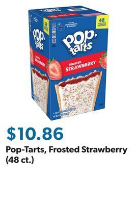 Sam's Club Pop-tarts, frosted strawberry (48 ct.) offer