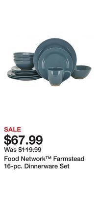 Kohl's Food network™ farmstead 16-pc. dinnerware set offer