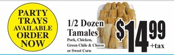 Baja Ranch 1/2 Dozen Tamales offer