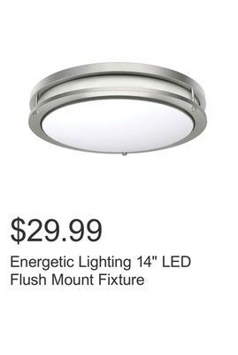 Costco Energetic lighting 14" led flush mount fixture offer