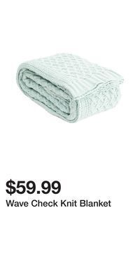 TJ Maxx Wave check knit blanket offer