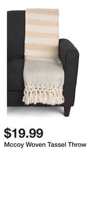 TJ Maxx Mccoy woven tassel throw offer