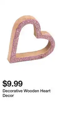 TJ Maxx Decorative wooden heart decor offer