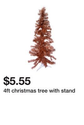 Five Below 4ft christmas tree with stand offer