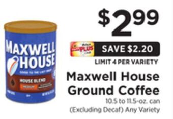 ShopRite Ground coffee offer