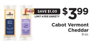ShopRite Vermont cheddar offer