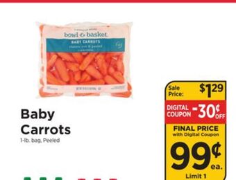 ShopRite Baby carrots offer