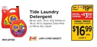 ShopRite Laundry detergent offer