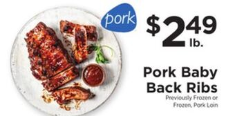 ShopRite Pork baby back ribs offer