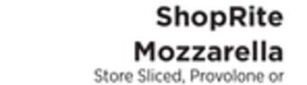 ShopRite Mozzarella offer