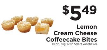 ShopRite Lemon cream cheese coffeecake bites offer