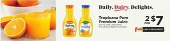 ShopRite Pure premium juice offer