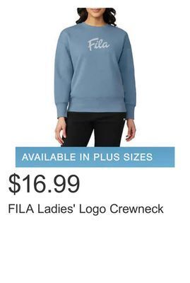 Costco Fila ladies' logo crewneck offer