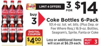 ShopRite Bottles 6-pack offer
