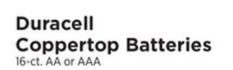 ShopRite Coppertop batteries offer