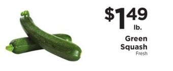 ShopRite Green squash offer