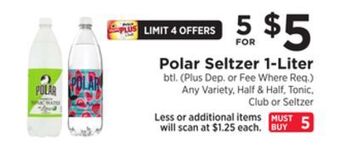 ShopRite Seltzer 1-liter offer