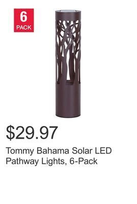 Costco Tommy bahama solar led pathway lights, 6-pack offer