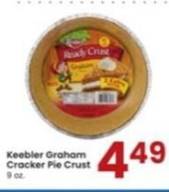 Albertsons Keebler Graham Cracker Pie Crust 9 oz. offer