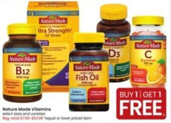 Albertsons Nature Made Vitamins offer