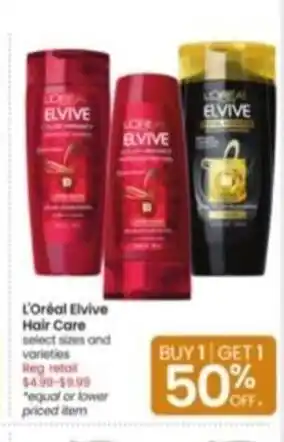 Albertsons L'Oreal Elvive Hair Care offer