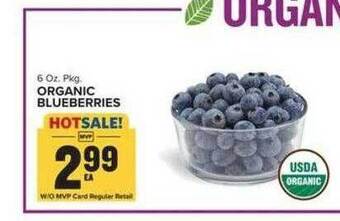 Food Lion Organic blueberries offer