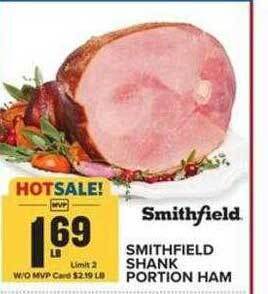 Food Lion Smithfield shank portion ham offer