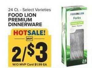 Food Lion Food lion premium dinnerware offer