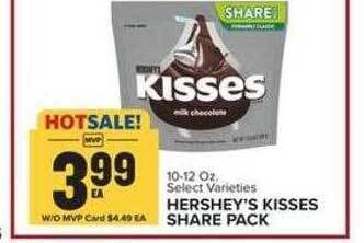 Food Lion Hershey's kisses share pack offer