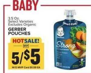 Food Lion Gerber pouches offer